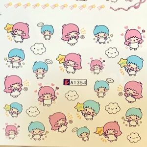 💌BO/GO$4 Little Twin Stars Nail Water transfers
